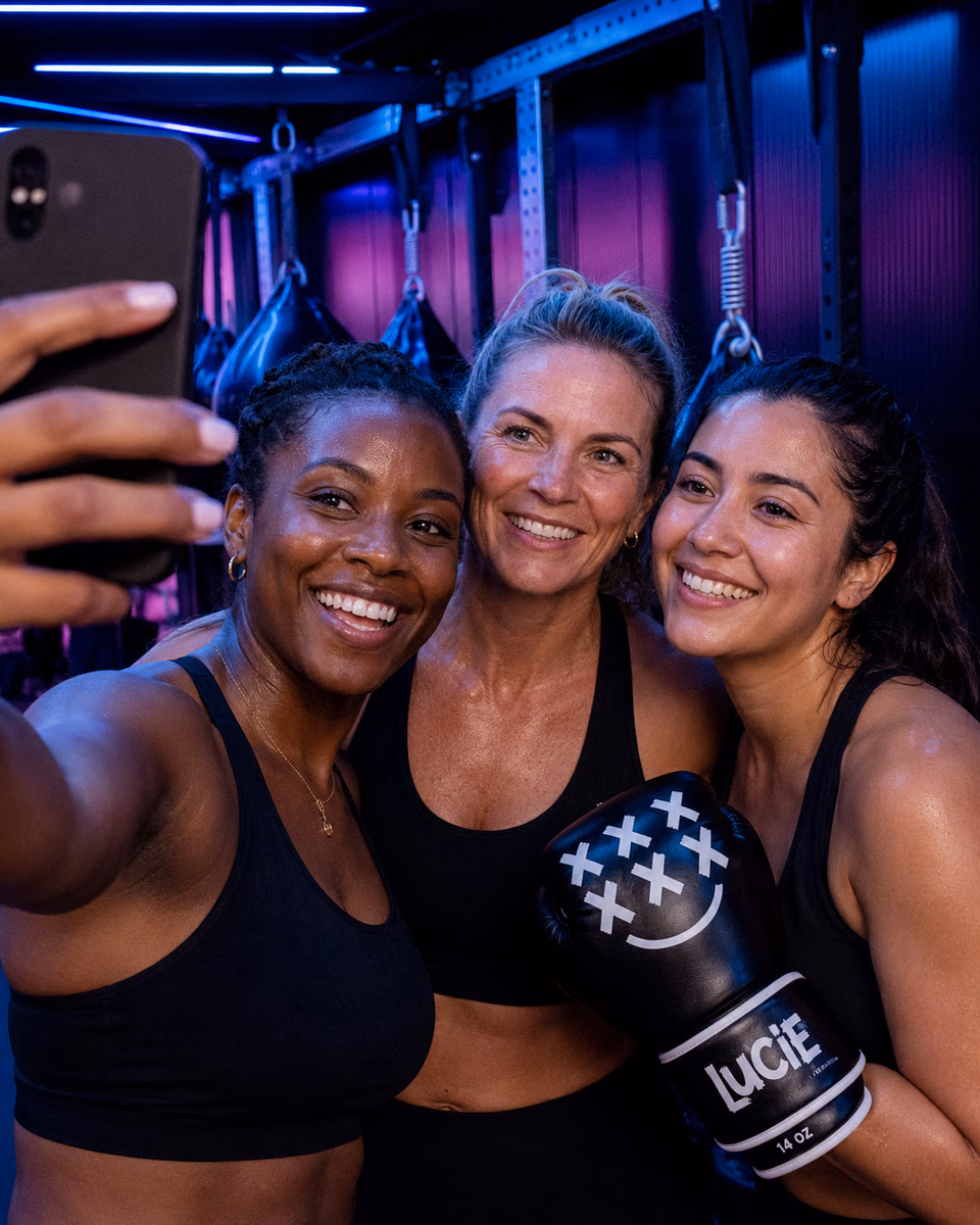 Boxing groepsles bij LUCIE